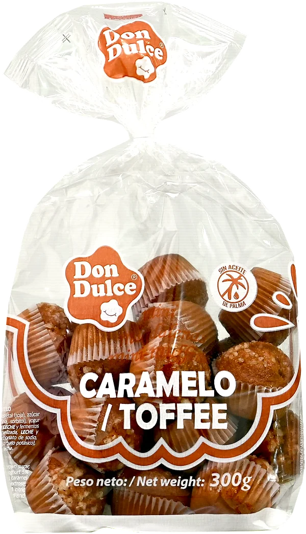 Bolsa de 300&nbsp;g de mini magdalenas Toffee Caramelo