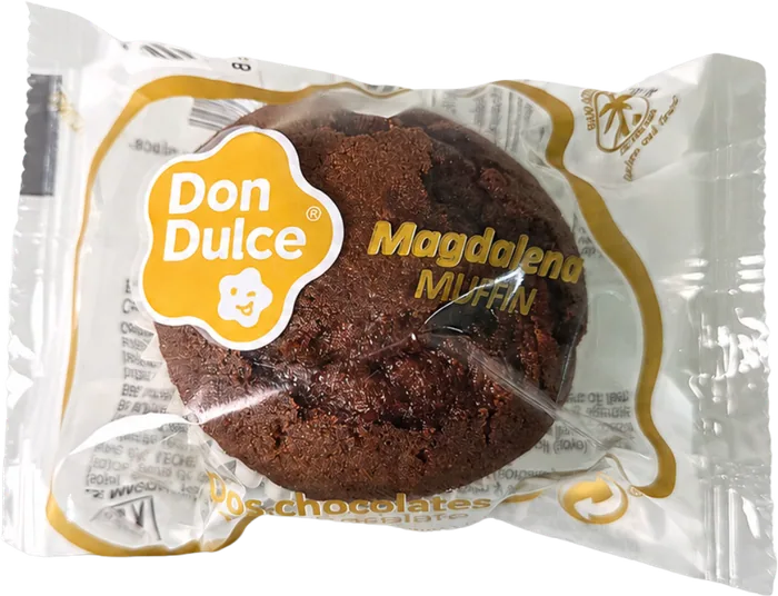 Two Chocolates Muffins, packaging